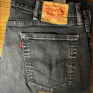 Levi’s 505 Jeans Men’s W38 L32 – Dark Wash Regular Fit Straight Leg Denim